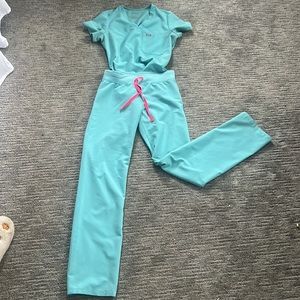 Figs neon blue scrubs! Xs tall